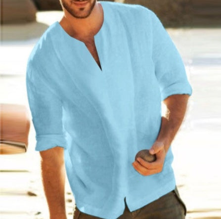 Mens Linen T Shirt for Casual Style