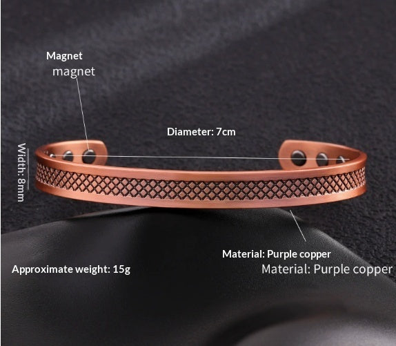 Purple Copper Bracelet for Women