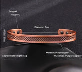 Purple Copper Bracelet for Women