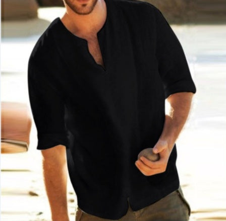Mens Linen T Shirt for Casual Style