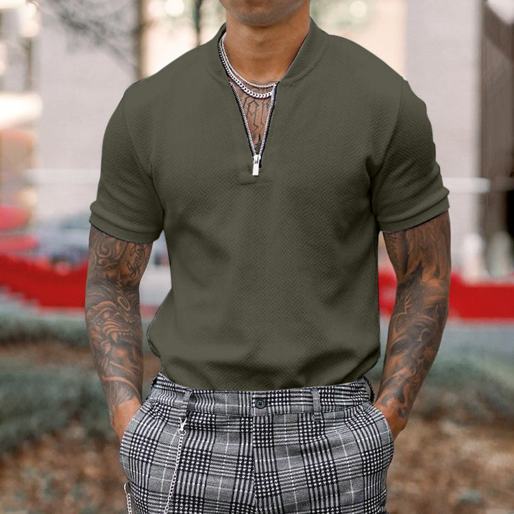 Casual Polo Shirt for Men Short Sleeve Top