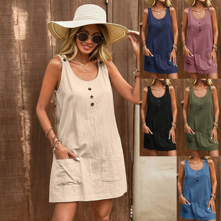Sleeveless Midi Dress for Women