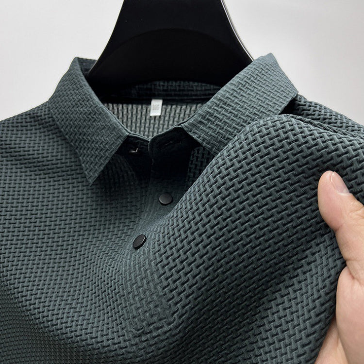 Mens Mesh Polo Shirt for Summer Wear